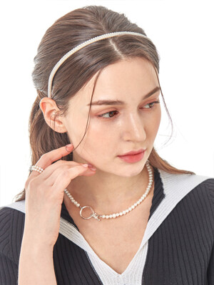 minimal pearl hairband