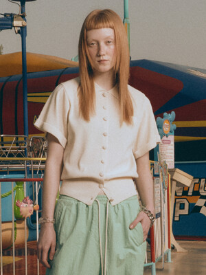 BUTTON PULL OVER KNIT - IVORY