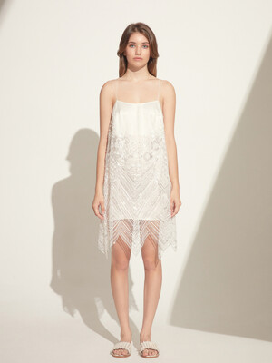 Tilly Bead-embellished Tulle Silk Mini Dress