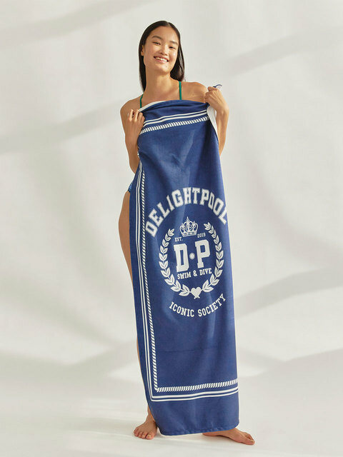 스윔웨어 - 딜라잇풀 (DELIGHTPOOL) - Iconic Society Beach Towel - Preppy Navy