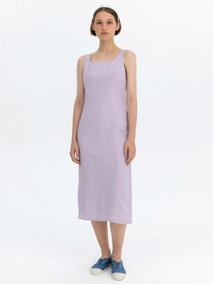 LINEN DRESS - LAVENDER