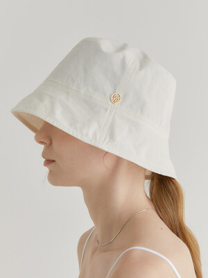 light cotton bucket hat (C005_ivory)