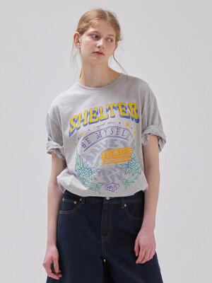 [단독] Shelter Graphic T-shirt in L/Grey VW3ME265-11