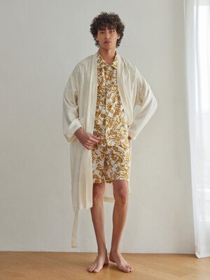 CLASSIC LONG ROBE_ecru (men)