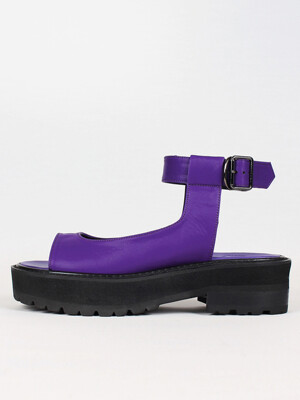 [VEGAN TIGER x Finoacinque] Ankle strap platform sandals_hanji purple