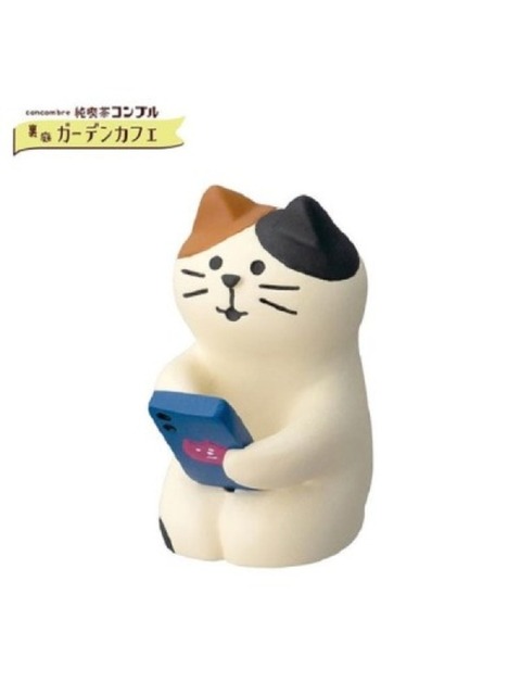 홈데코 - 키티야 (kittyya) - 일본 수입 데꼴 가든카페 스마트폰 고양이 미니어쳐 피규어