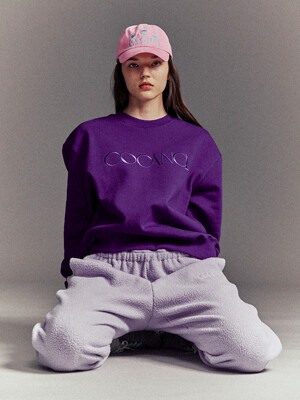 CLASSIC LOGO SWEAT SHIRTS/PURPLE