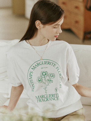 Margaret Half Sleeve Sweatshirt - Off White