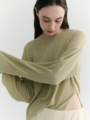 Loose Fit Slit Pullover_4color