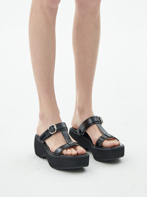 IS_241678_T Line 2way Glossy Sandals (4colors)