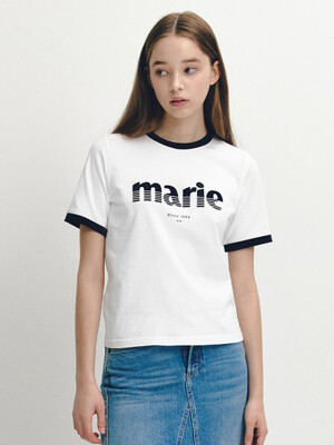 마리 후로킹 반팔 티셔츠(MAEBTS06MWH)
