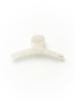 Horizon hair claw clip_Moonlit white