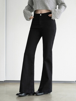 [-6cm 숏버전 추가]  W1088 WIDE BOOTS CUT_BLACK