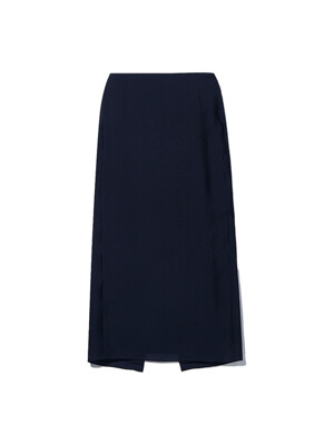 PENCIL MIDI SKIRT [NAVY]