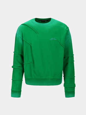 MARDRO GRADIENT SWEATSHIRTS atb1081m(GREEN)