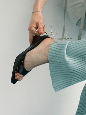 Lita 리타 클린실루엣 웨지힐 뮬 - 4colors l 5cm (3cm 굽변경 가능)