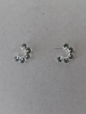 bubble clear earring