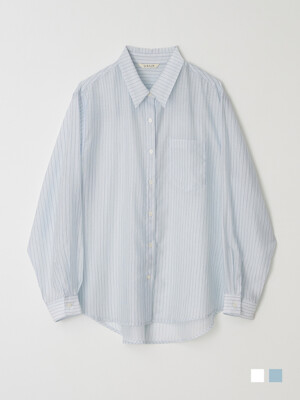 [W컨셉 단독][8th reorder] AIRY STRIPE SHIRT_2color