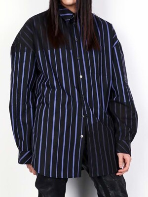 INFECTED BLUE STRIPED SHIRTS (DZFW19_TP_SH01)