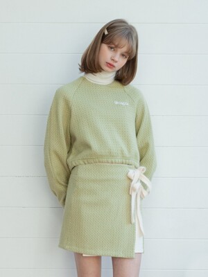 TWISTED KNIT SET_PASTEL GREEN