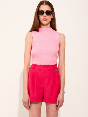 Vivid Tailored Shorts [Pink]