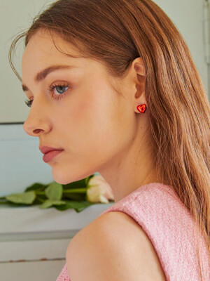 S Italy Colorful Heart Earrings