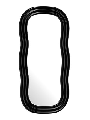 [배송 4-6주 소요] Wave Mirror (Black / Large)