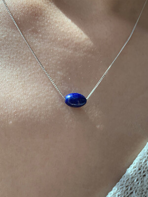쌀알 라피스라줄리 목걸이 (Rice Lapis-Lazuli Necklace)