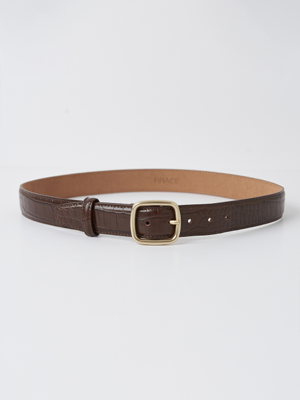 Basic Leather Belt_Brown
