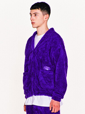 FBWP FLEECE CARDIGAN (VIOLET)