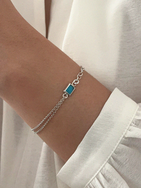 주얼리 - 바이위켄드 (byweekend) - silver925 turquoise bracelet