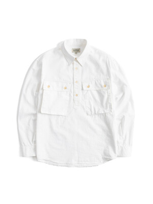 LW MILITARY PULLOVER SHIRT (white)