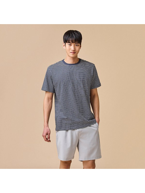 티셔츠 - 자주 (JAJU) - 남 BETTER_코튼 슬럽 크루넥 티셔츠 J313202015084