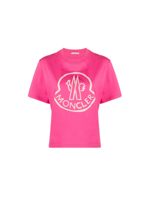 23SS 로고 프린팅 숏 티셔츠 핑크 8C000 09 829FB 546
