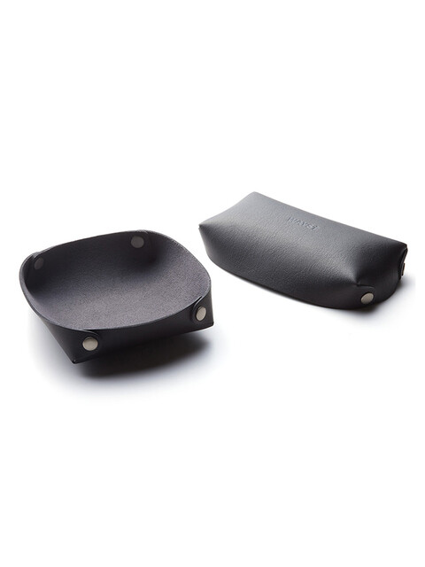 생활용품,홈데코 - 웨이스트 (WAYST) - HANDMADE LEATHER TRAY SET_ALMOST BLACK