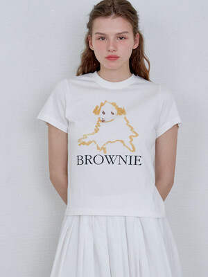 BROWNIE T-SHIRT - WHITE