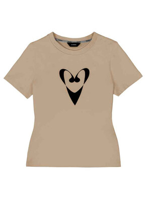 Heart Univers T-Shirt _ Beige