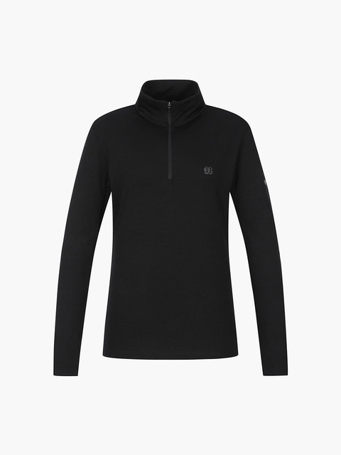 스포츠웨어 - 코오롱스포츠 (KOLON SPORT) - HERO 여성 메리노 울 ZIP 티셔츠 JKTBX23062BLK