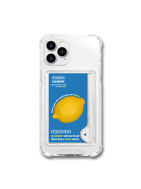 휴대폰/기기케이스 - 메타버스 (METAVERSE) - 메타버스 클리어카드 케이스 - 프레시 레몬(Fresh Lemon)