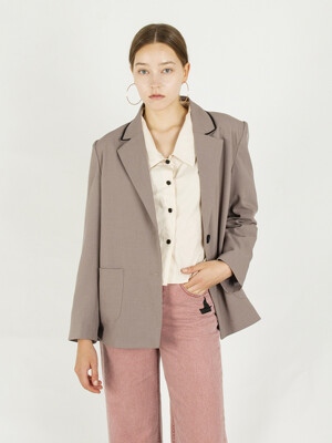 Two button tailored jacket [Gray]
