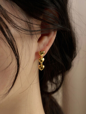 [silver925] combo heart earring (2color)