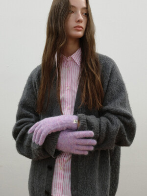 Mohair Touch Gloves_Lavender