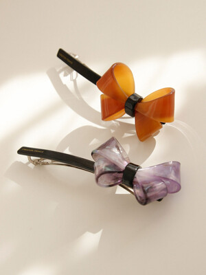 Celluloid Butterfly Ribbon Long Auto Hair Pin H01120