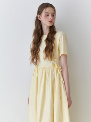 Peach corset dress (yellow)