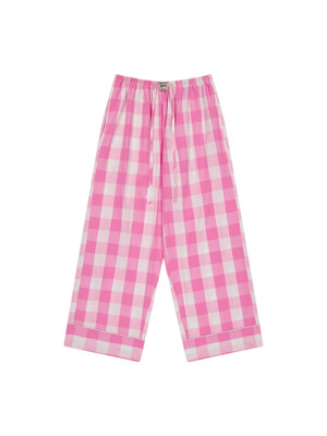 Peony gingham long pants