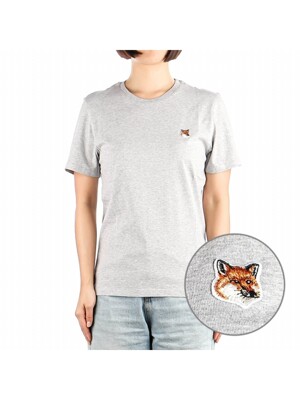 24SS (LW00105KJ0008 LIGHT GREY MELANGE) 여성 폭스헤드 반팔 티셔츠