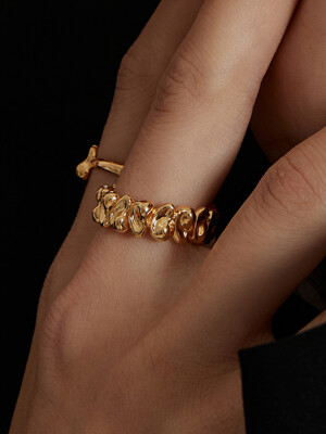 PATTERN BRUSH RING_GOLD