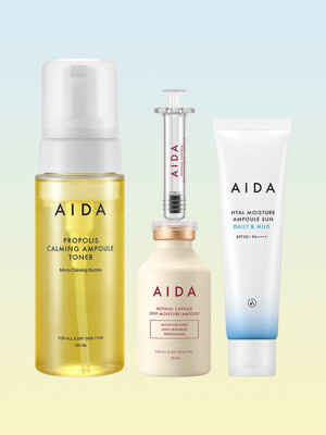 [레티놀 진정 선케어 set] 히알선 + 레티놀앰플 30ml + 진정토너