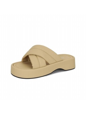 마일리 플랫폼 슬라이드 MUSTARD 4cm