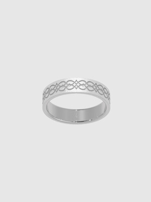 Heart pattern etching couple ring(men)